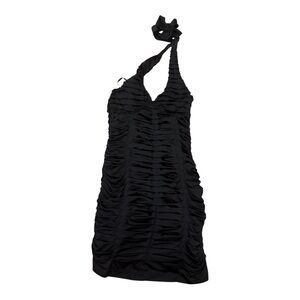 2B BEBE vintage Elegant Black Halter Dress